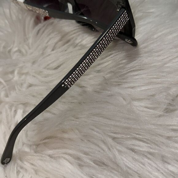 Juicy Couture grey rhinestone large frame sunglasses main image 4